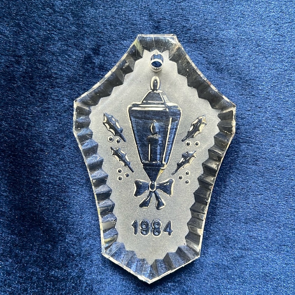 Vintage Waterford Crystal Christmas Ornament, 1984